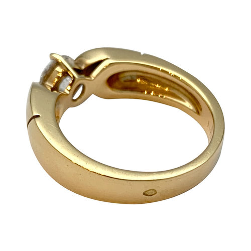 Bague 53 Bague Chaumet "Plume" sertie d'un diamant de 0,77 carat E/VS2 58 Facettes 24387-1