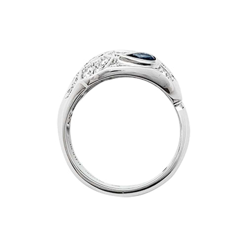 Bague 53 Bague Bulgari "Serpenti" en or blanc, diamants et saphirs. 58 Facettes 30128