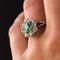Bague 59 Bague marguerite émeraude et diamants 58 Facettes 19-317-51