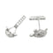 Boutons de manchette Boutons de manchette "Tortues" en platine, sertis de diamants. 58 Facettes 30067