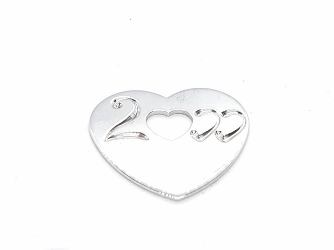 Pendentif Poiray Pendentif Coeur Or blanc 58 Facettes 00612CN