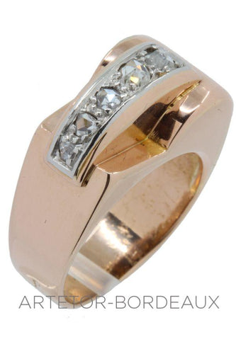 Bague 54 Bague tank diamants 58 Facettes 34731