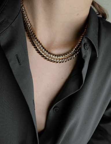 Collier Cartier - Collier Palmettes en or jaune 58 Facettes