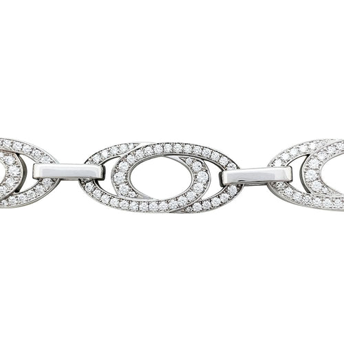 Bracelet Bracelet Chopard "Ellipse" or blanc et diamants. 58 Facettes 30469