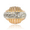 Bague 52 Bague diamants vintage à godrons 58 Facettes 18-168-52