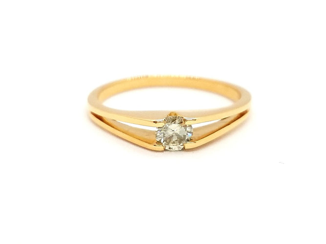 Bague 52 Bague Solitaire Or jaune Diamant 58 Facettes 758208CN
