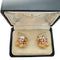 Boucles d'oreilles Boucles d'oreilles Boucheron "Fleur" or jaune et platine, pierres de couleur. 58 Facettes 30377