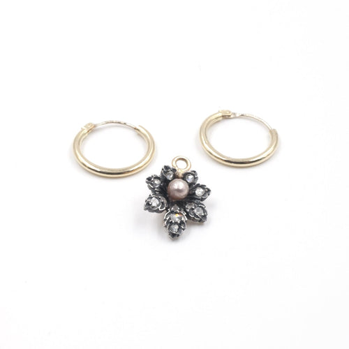 Boucles d'oreilles Créoles ECLOSE 58 Facettes 1