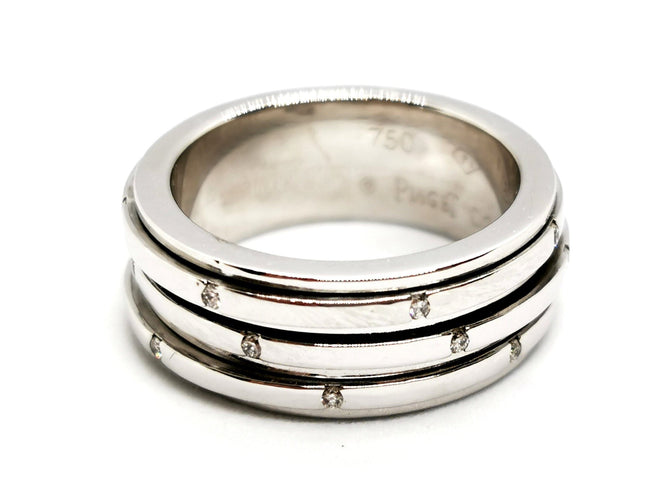 Bague 54 Piaget Bague Possession Or blanc Diamant 58 Facettes 1132944CN