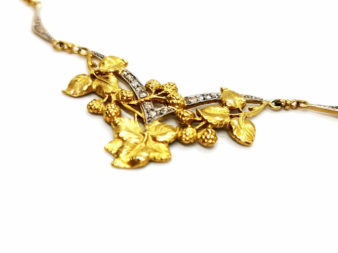 Collier Collier Art déco Or jaune Diamant 58 Facettes 1120170CD