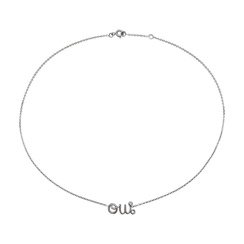 Collier Collier Dior "Oui" en or blanc et diamant. 58 Facettes 30560
