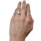 Bague 57 Solitaire en or jaune, diamant 1,12 carat F/VVS1. 58 Facettes 30150