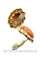 Boucles d'oreilles Boucles d'oreilles clips corail 58 Facettes 31161