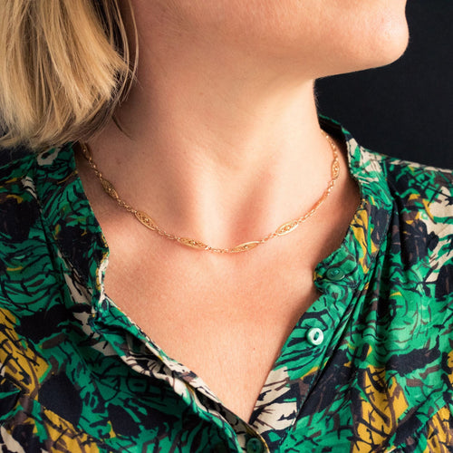 Collier Chaîne ancienne en or rose 58 Facettes 20-078