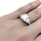 Bague 50 Solitaire en or blanc, diamant taille émeraude 3 carats. 58 Facettes 29735