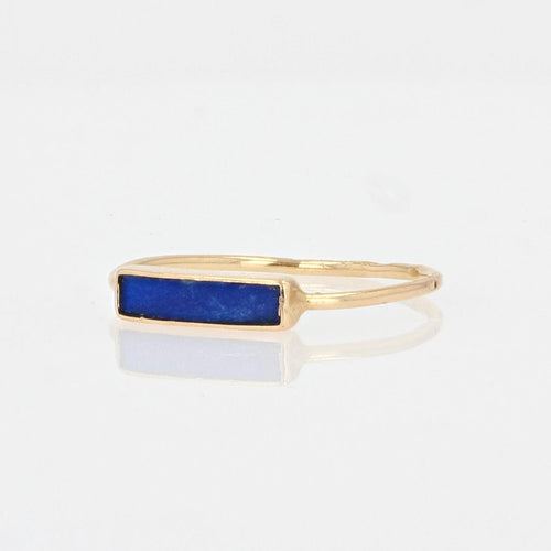 Bague 53 Bague or jaune lapis lazuli 58 Facettes 21-377B-53