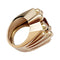 Bague 52 Bague chevalière en or jaune et citrine. 58 Facettes 30026