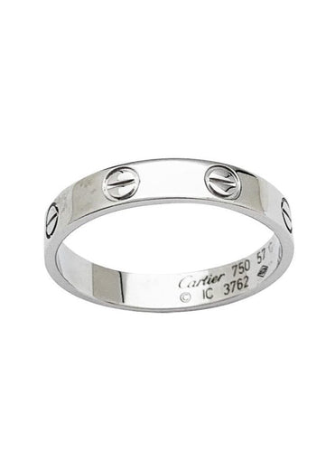 Bague 57 Bague Cartier "Love" en or blanc. 58 Facettes 30258