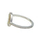 Bague 51 Solitaire Lorenz Bäumer "Aimer pour vivre" en or blanc et diamants. 58 Facettes 30477