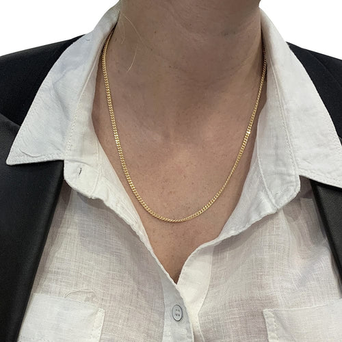 Collier Chaîne or jaune. 58 Facettes 29172