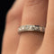 Bague 56 Alliance diamants ancienne 58 Facettes 20-177A