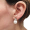 Boucles d'oreilles Boucles d'oreilles or blanc, diamants, perles. 58 Facettes 28747