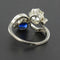 Bague 52 Bague Toi et Moi Saphir et Diamants 58 Facettes 12-028-5264344-54