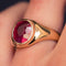 Bague 62 Bague rubis jonc ancienne en or jaune 58 Facettes 20-228-59