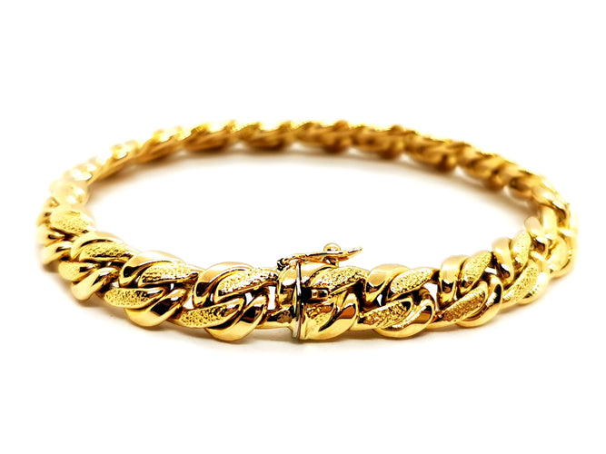 Bracelet Bracelet Maille anglaise Or jaune 58 Facettes 1171400CD