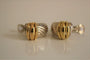 Boucles d'oreilles O.J PERRIN Boucles d'Oreilles godrons Argent et Or 58 Facettes 297