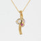 Pendentif Pendentif et sa chaine or jaune et pierres fines 58 Facettes 21-267