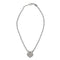 Pendentif Pendentif coeur et chaine Chaumet en or blanc modèle "Liens", diamants. 58 Facettes 29752