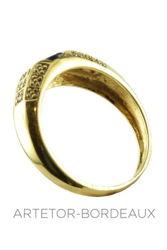 Bague 53 Bague saphir et diamants 58 Facettes 6101