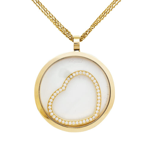 Collier Collier Chopard "Happy Diamonds" en or jaune et diamants. 58 Facettes 30519