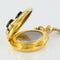 Collier Collier ancien médaillon et coulants émaillés et diamants 58 Facettes 18-357