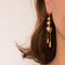 Boucles d'oreilles Boucles d'oreilles pendantes perles et gouttes d'or 58 Facettes 19-261