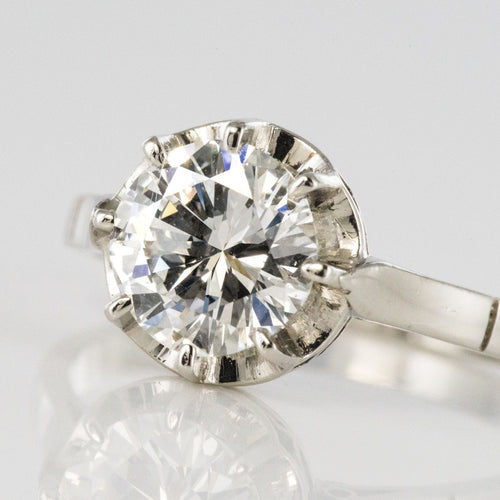 Bague 54 Solitaire diamant 1,50 carat 58 Facettes 19-649