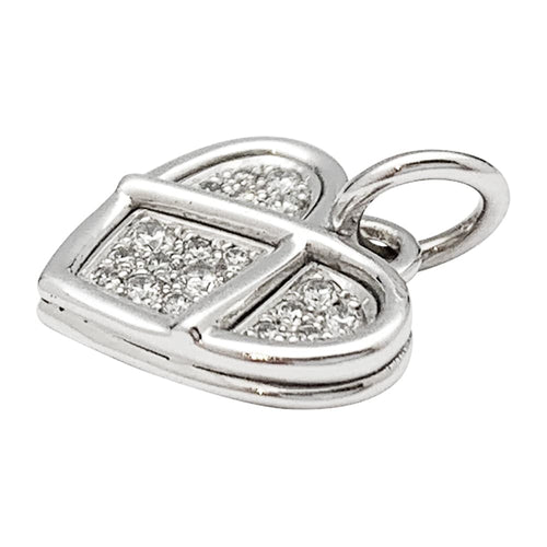 Pendentif Pendentif Poiray, collection "L'Attrape-coeur", or blanc, diamants. 58 Facettes 30353