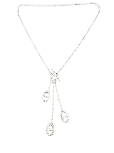 Collier HERMÈS - Collier Vintage Collection Chaîne d’Ancre Parade Argent 58 Facettes