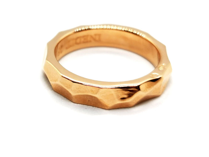 Bague 50 Inedit Bague Alliance Météorite Or rose 58 Facettes 1091765CN