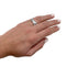 Bague 50 Bague Chopard or blanc, diamants carrés. 58 Facettes 30000
