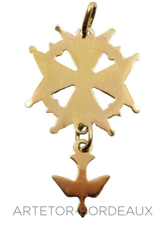 Pendentif Croix huguenote 58 Facettes 23731