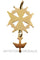 Pendentif Croix huguenote 58 Facettes 23731