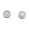 Boucles d'oreilles Puces d'oreilles en or blanc, deux diamants de 1,01 carat. 58 Facettes 29951