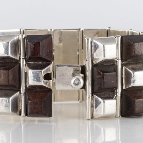 Bracelet Bracelet argent et bois de rose 58 Facettes 20-019