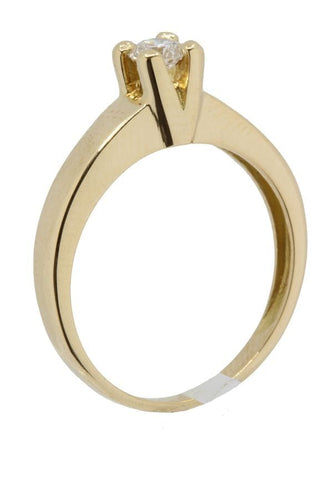 Bague 52 Solitaire diamant 0.15 carat 58 Facettes 037661-1