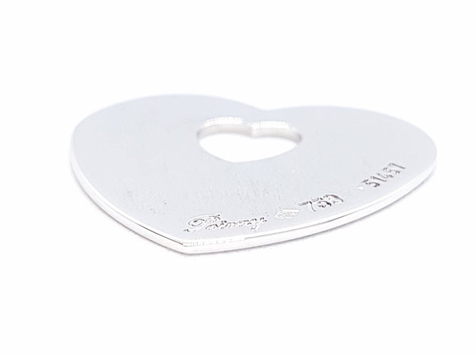 Pendentif Poiray Pendentif Coeur Or blanc 58 Facettes 00612CN