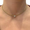 Collier Collier solitaire diamant en or jaune. 58 Facettes 30042