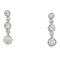 Boucles d'oreilles Boucles d'oreilles pendantes en or blanc et diamants. 58 Facettes 30142