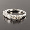 Bague 55 Bague or blanc 5 diamants 58 Facettes 18-144-55